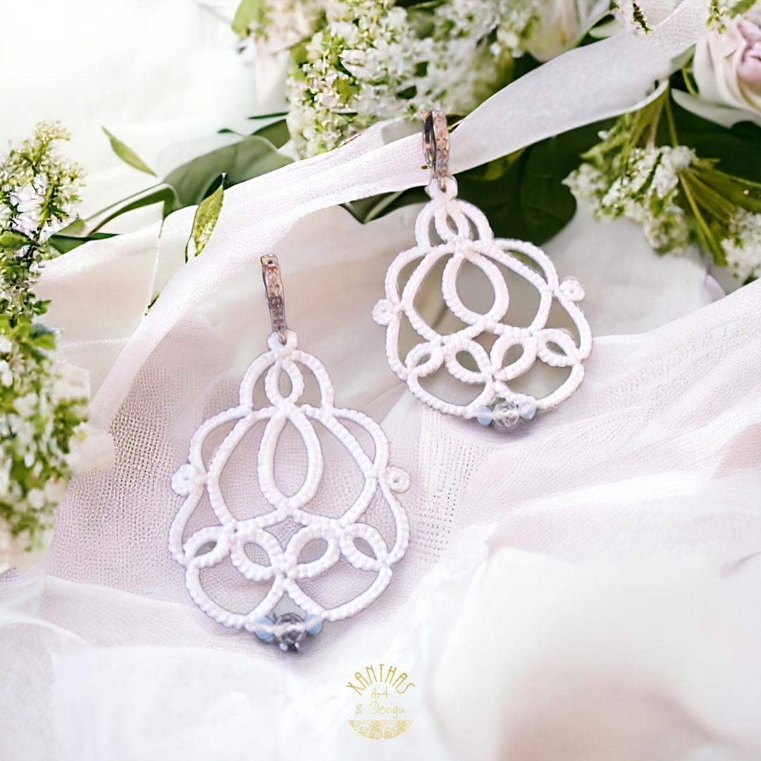 Ohrschmuck Loreen, weiß