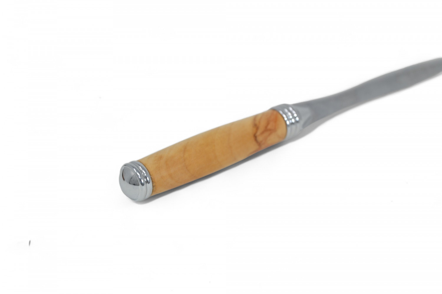 Holz Brieföffner Öffner Rosskastanie Handarbeit Geschenk Geschenkidee Unikat handmade Made in Austria verchromt