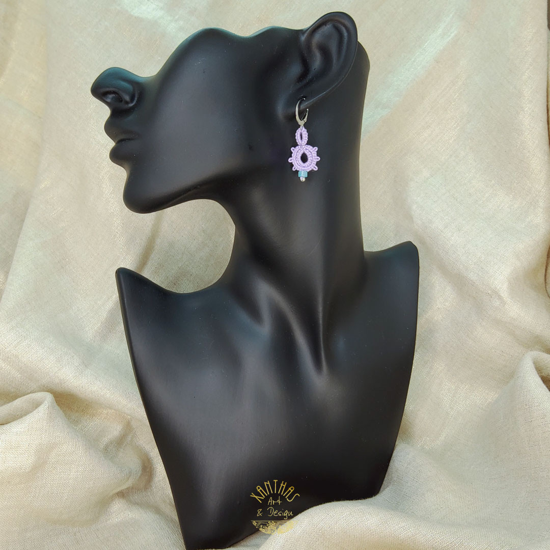 Ohrhänger Lina, lavendel m. Amazonit