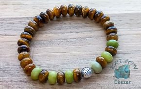 Tigerauge - Serpentin 8mm Armband